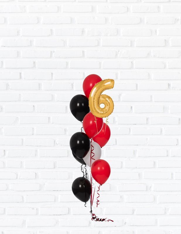 Number Helium Balloon Bouquet