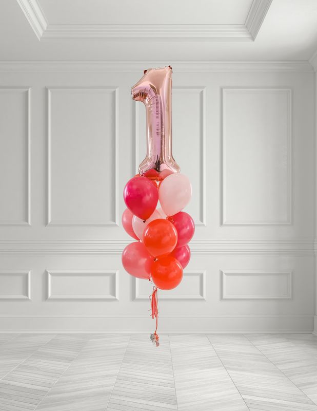 Number Helium Balloon Bouquet