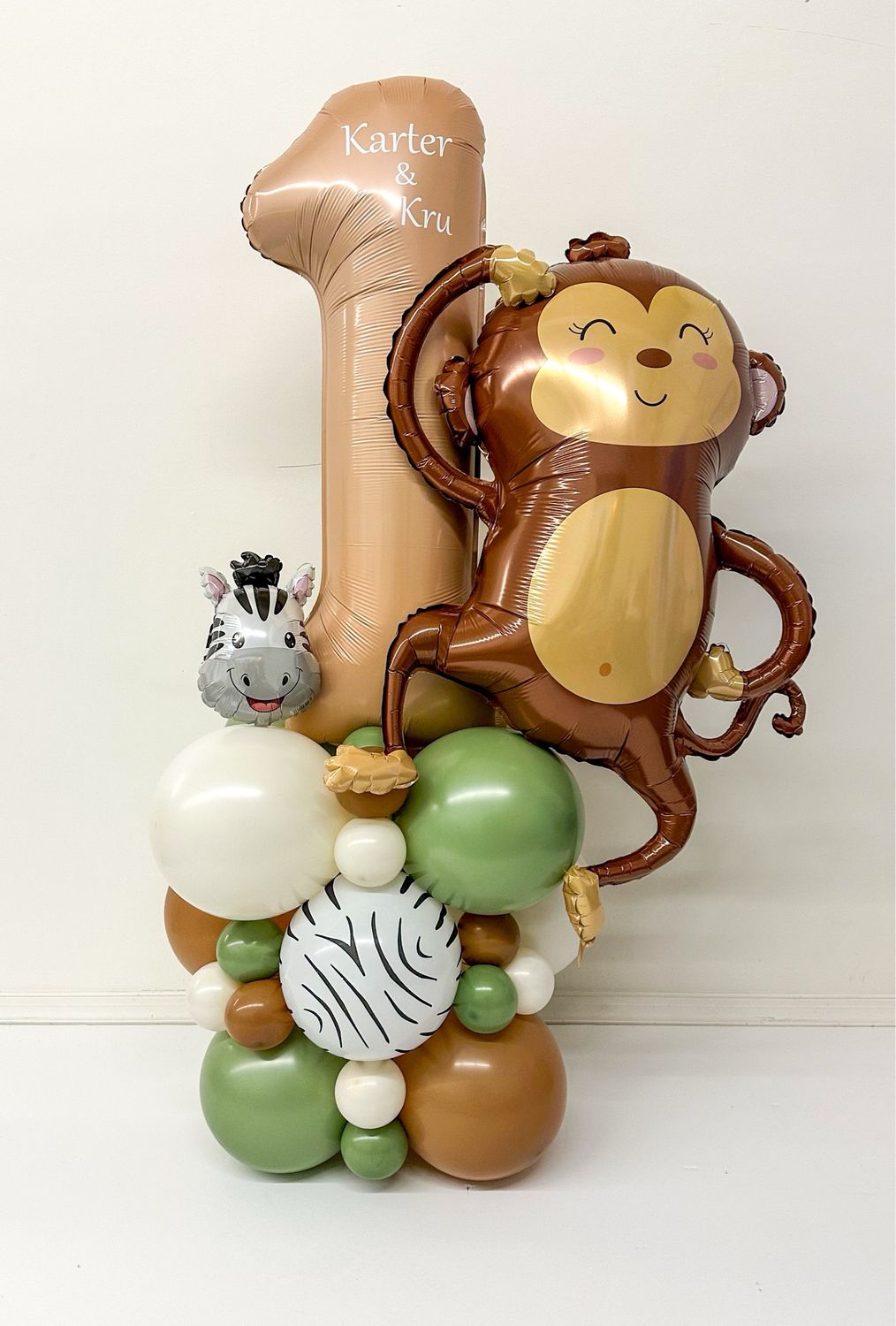 Single Number Balloon Stack