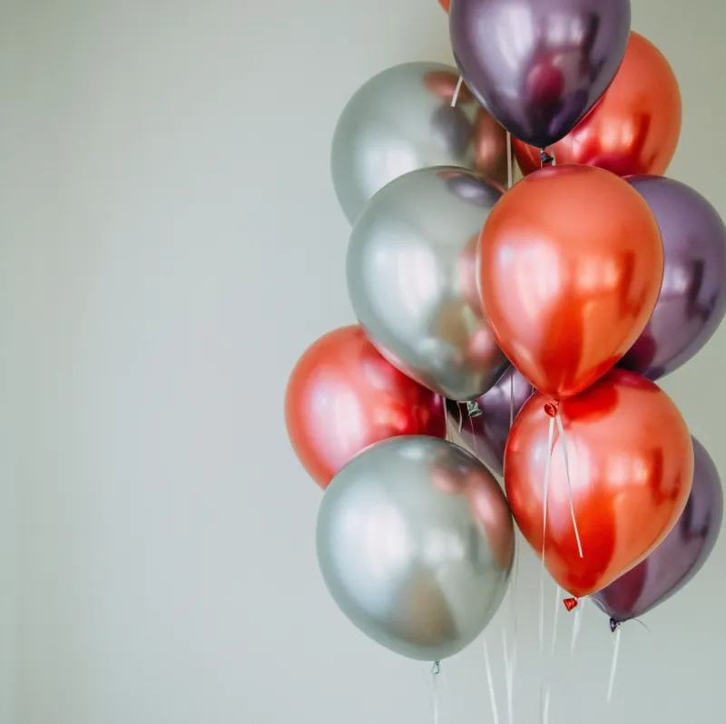 Metallic Loose Latex Balloons