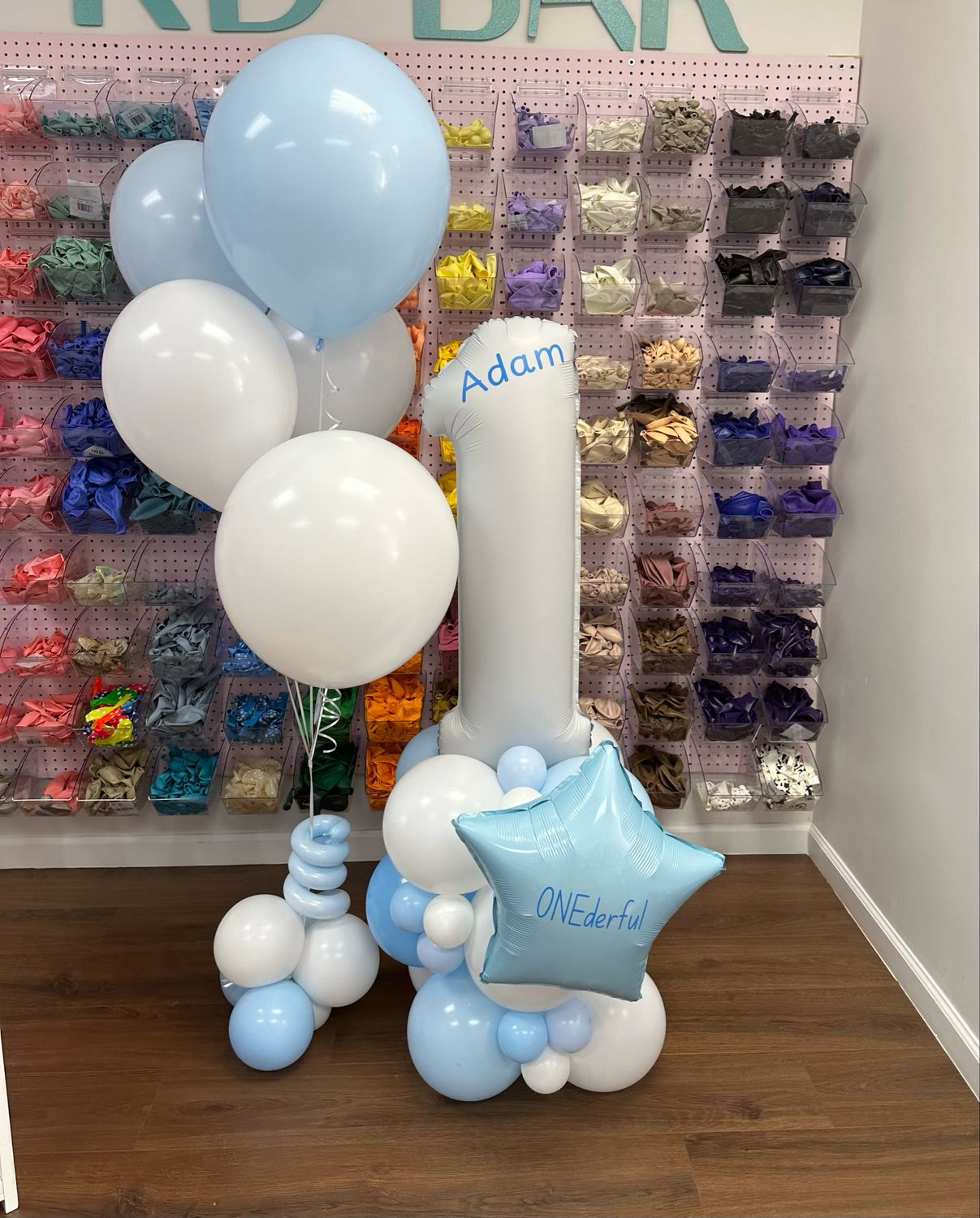 Number Stack & Helium Bouquet Bundle