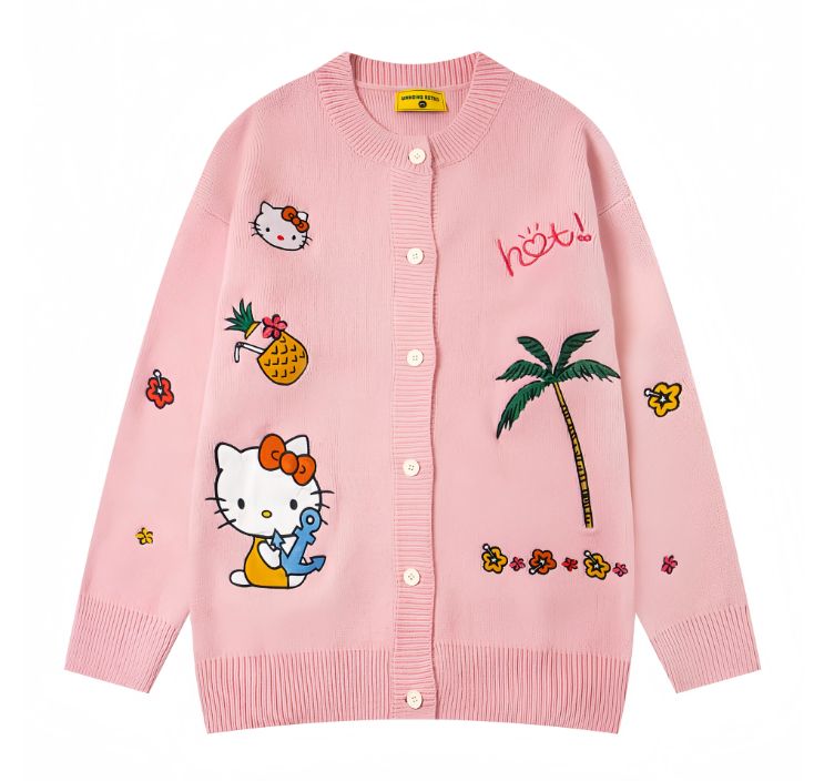 Cárdigan Hello Kitty Rosa Tropical