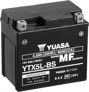 YTX5L-BS - YUASA Battery &amp; Acid Pack