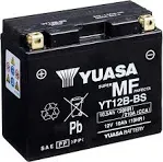 YT12B-BS - YUASA Battery &amp; Acid Pack