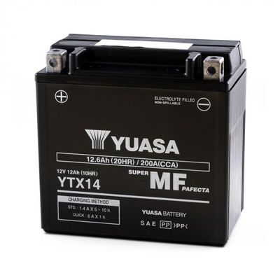 YTX14 (WC) - YUASA Battery &amp; Acid Pack