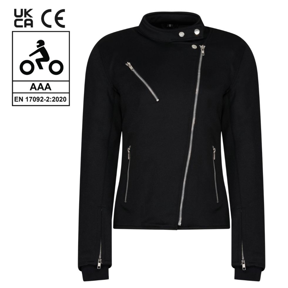 MotoGirl Sherrie  Motorcycle Jacket - Black