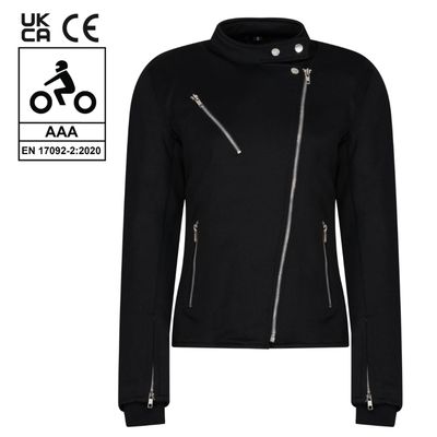 MotoGirl Sherrie  Motorcycle Jacket - Black