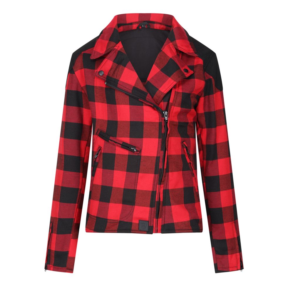 MotoGirl Jessie Flannel Motorcycle Jacket