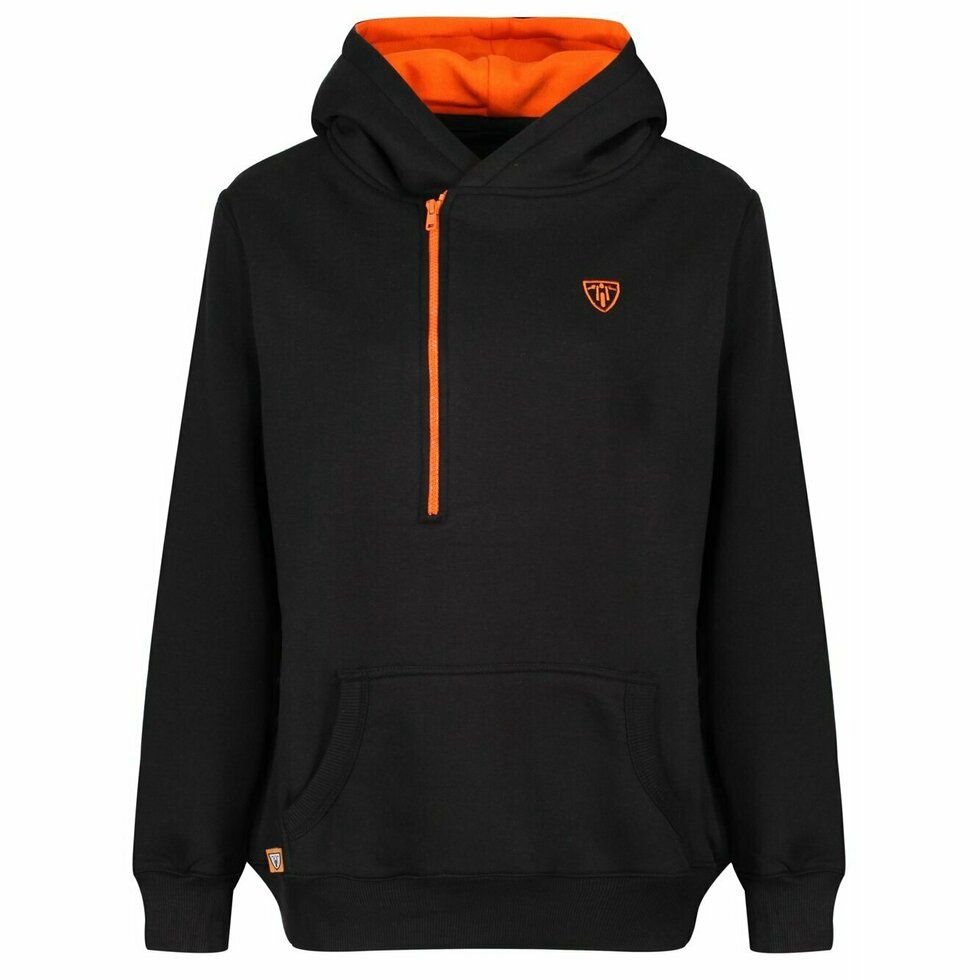 MotoGirl Helmet Hoodie - Black/Orange