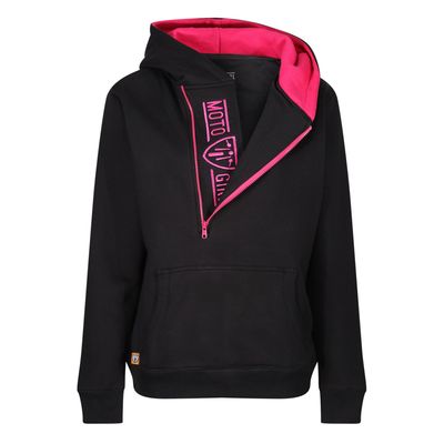 MotoGirl Helmet Hoodie - Pink/Black