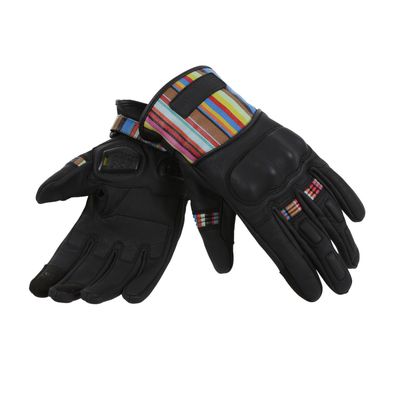 MotoGirl Bessie Motorcycle Gloves (Stripe)