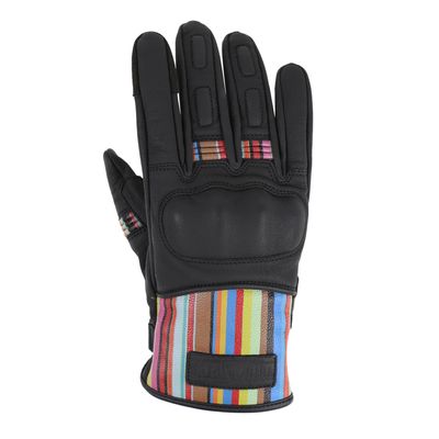 MotoGirl Bessie Motorcycle Gloves (Stripe)