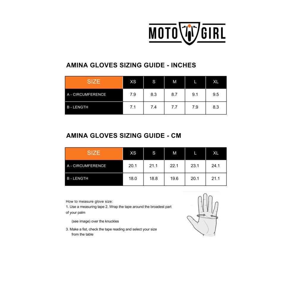 MotoGirl Amina Gloves (Black)
