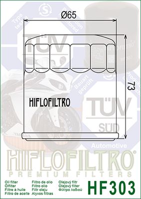 HF303 Hiflo Oil filter