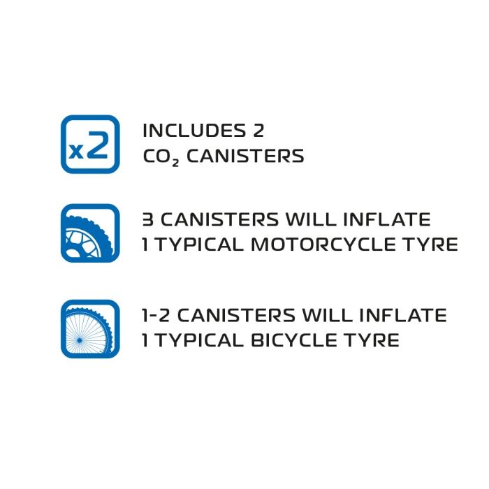 Oxford CO2 Tyre Repair Kit 2