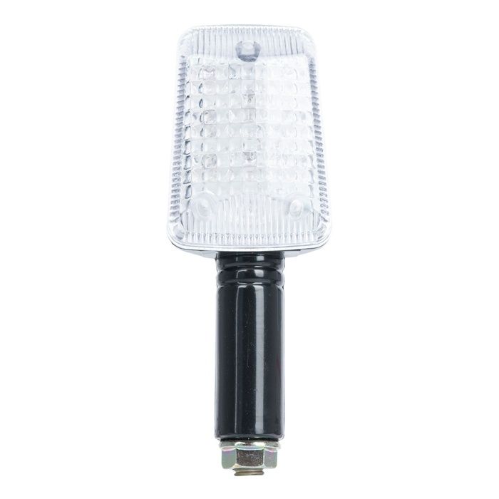 Oxford Rectangle Indicator Blk Long Stem Clear Lens