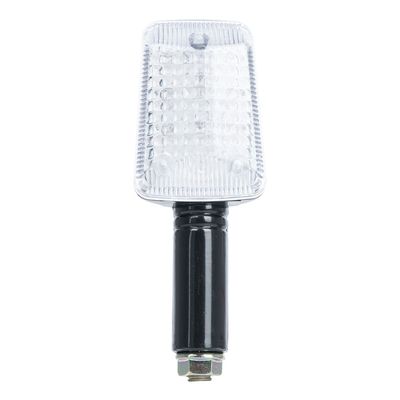 Oxford Rectangle Indicator Blk Long Stem Clear Lens