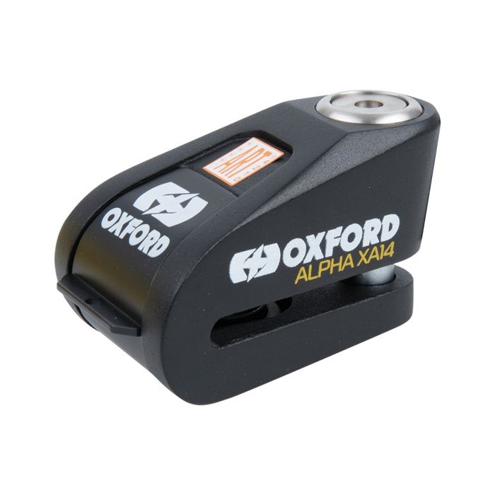Oxford Alpha XA14 Alarm Disc Lock, Colour: Black
