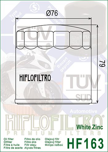 HF163 Hiflo Oil filter