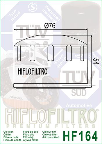 HF164 Hiflo Oil filter