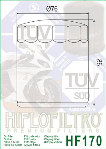 HF170B Hiflo Oil filter