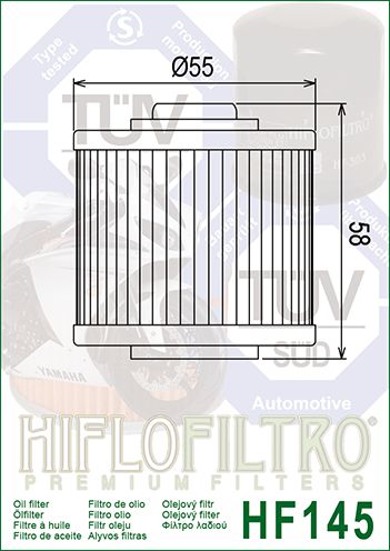 HF145 Hiflo Oil filter
