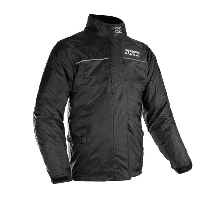 Oxford Rainseal Fluorescent Over Jacket, Colour: Black, Size:: XS