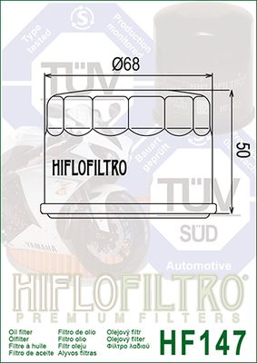 HF147 Hiflo Oil filter