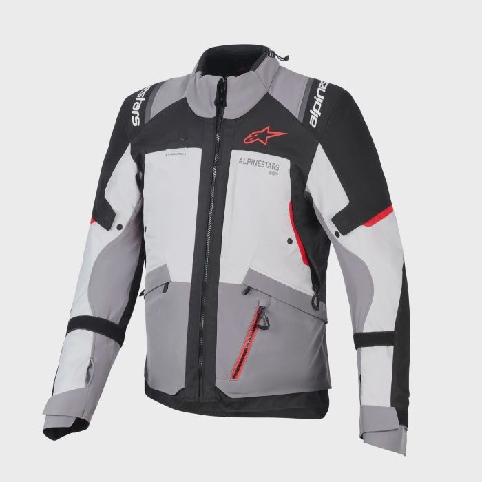 Alpinestars Andes V4 Drystar Men’s Jacket, Colour: D.Grey / Grey / Black / Red, Size:: S