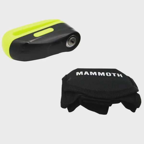 Mammoth Rogue Motorcycle Disc Lock 10mm – Yellow