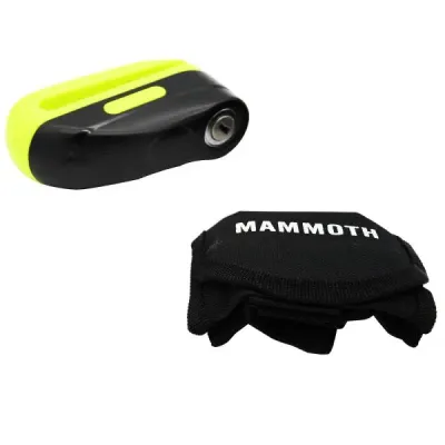 Mammoth Rogue Motorcycle Disc Lock 10mm – Yellow