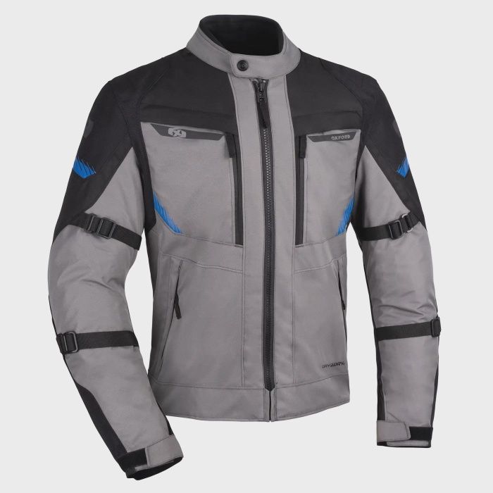 Oxford Toronto 1.0 Dry2Dry Men’s Jacket, Colour: Black / Grey / Blue, Size:: S
