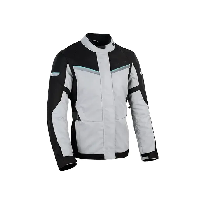 Oxford Dakota 3.0 Women‘s Motocycle Jacket, Colour: Arctic / Black/Teal, Size:: 8