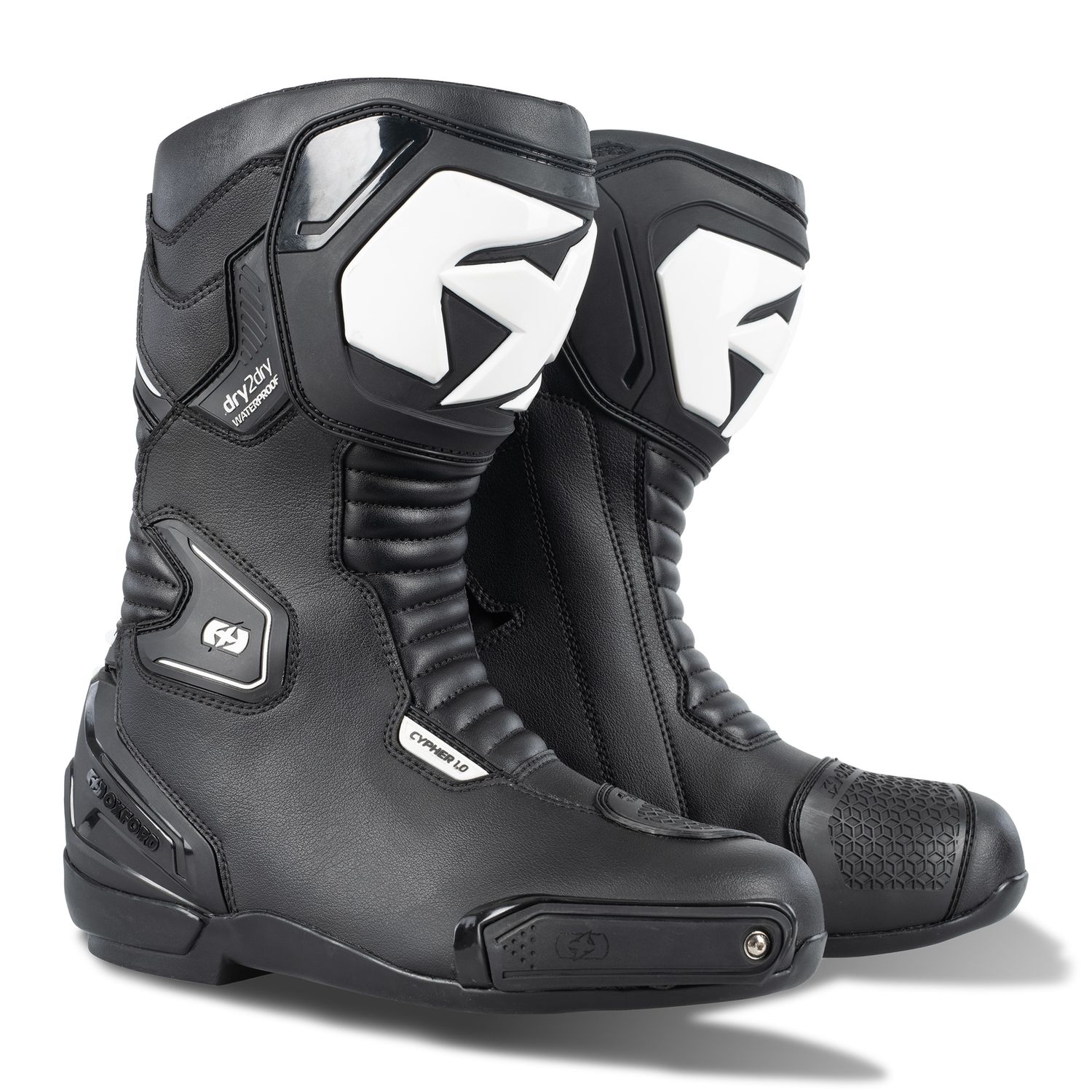 Oxford Cypher 1.0 D2D MS Boot, Colour: Black/White, Size:: UK 10 (EU 44)