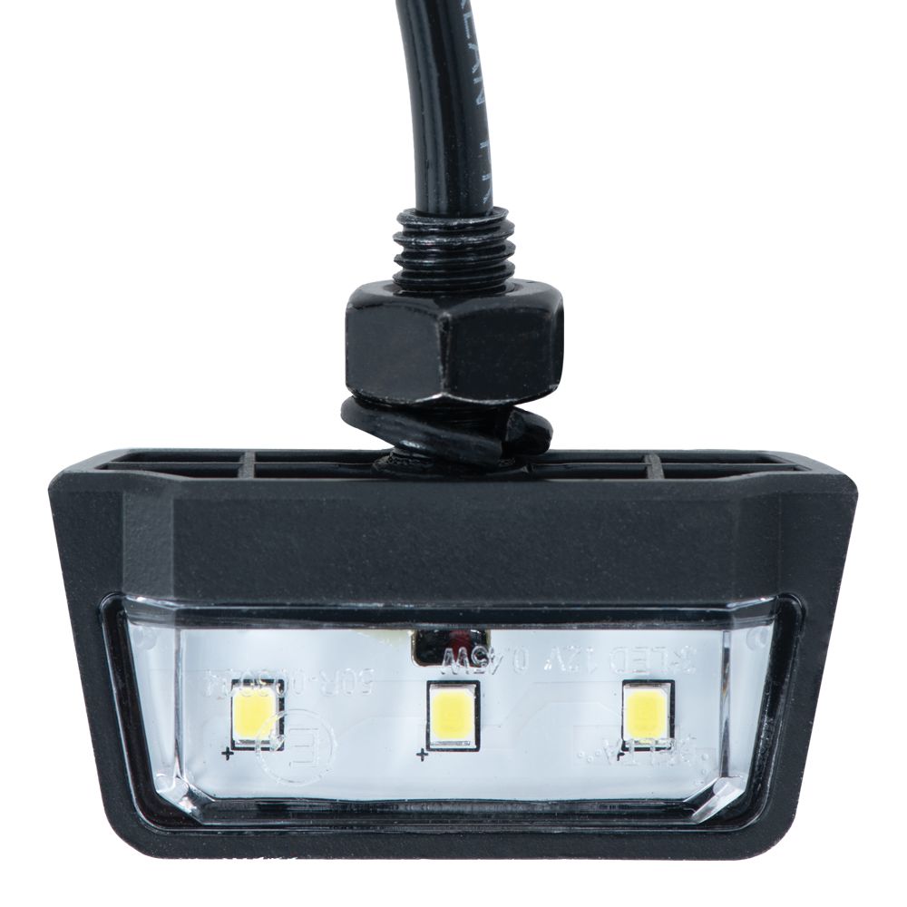 Oxford Halo LED Number Plate Light, Colour: Black