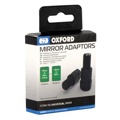 Oxford Mirror Adaptors-Pair of M10 female to M8 male