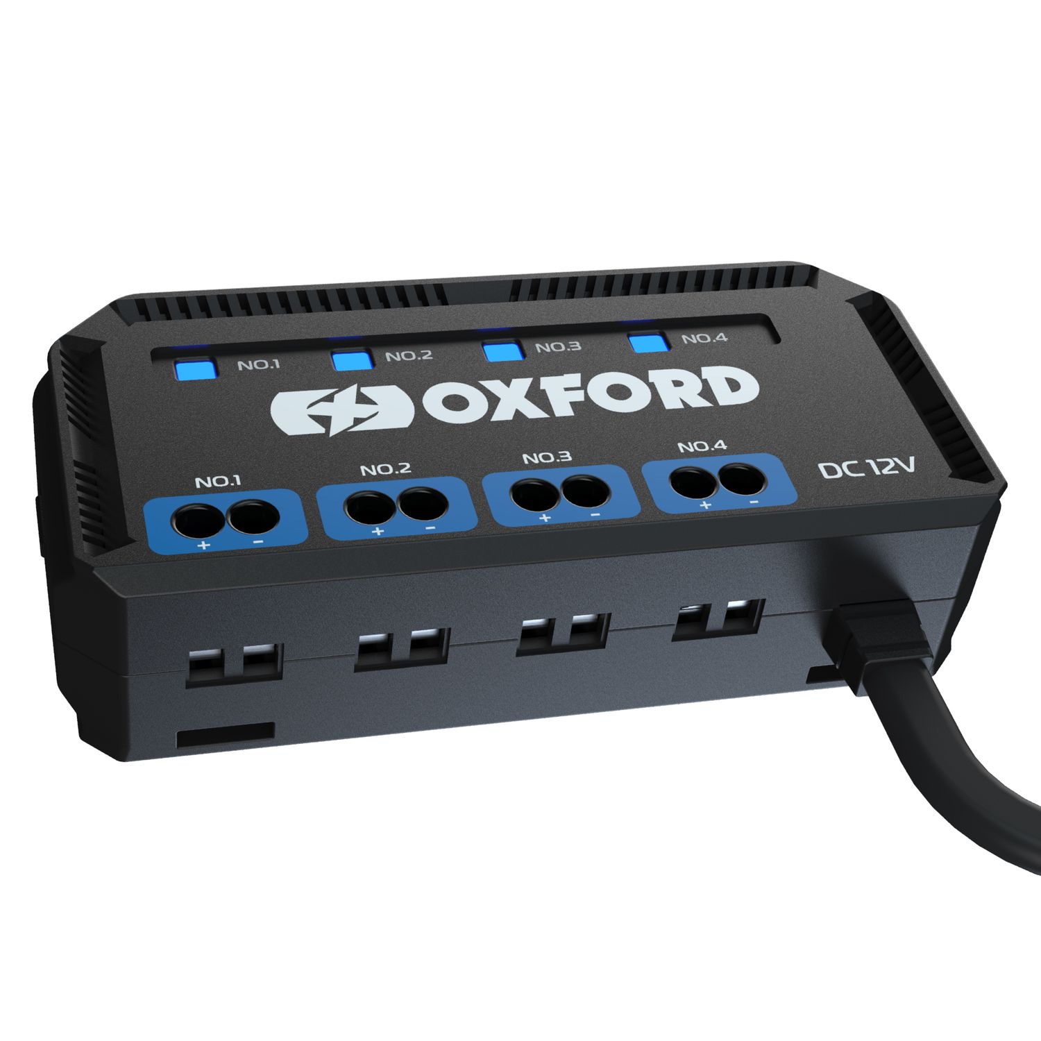 Oxford Junction Box -12V with fused power outlets, Outlets: 4
