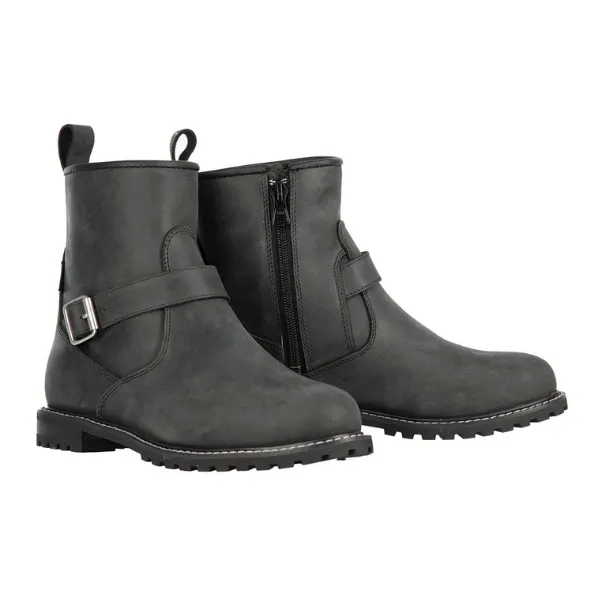 Oxford Sofia Women's Motorcycle Boots - Black &amp; Grey