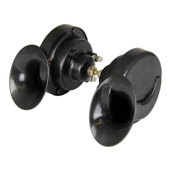 Bike It Black Twin Pack Snail Horn - 12V