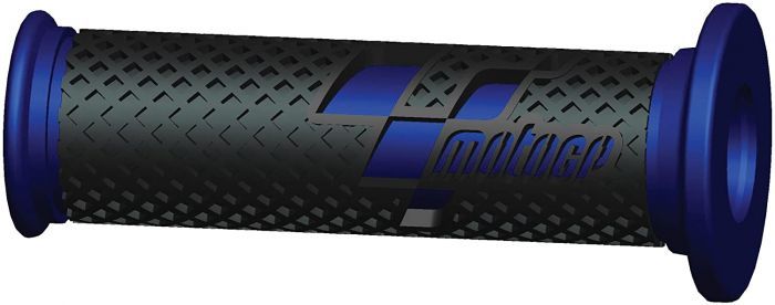 Bike It MotoGP Premium Race Grips Black Blue, Colour: Black/Blue
