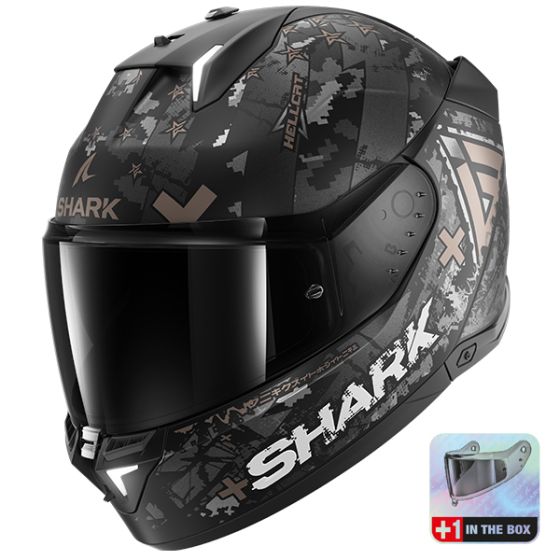 Shark Skwal i3 Hellcat Mat KUA Motorcycle Helmet