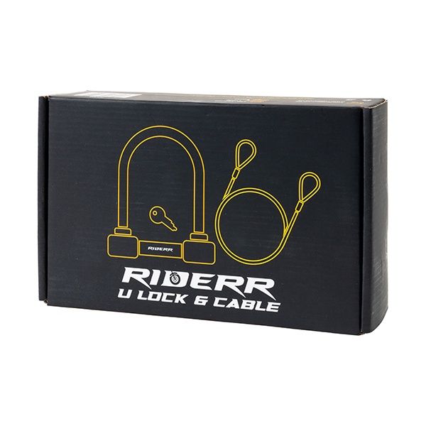 Riderr U Lock Cable Black