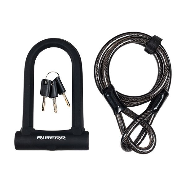 Riderr U Lock Cable Black