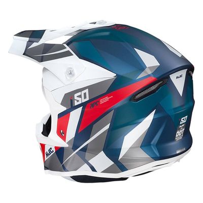 HJC I50 Vanish Moto-X Helmet (White|Blue|Red)