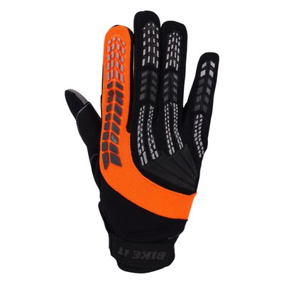 Bike It Vapor-S Lightweight Motorcycle Glove Black Orange