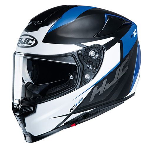 HJC RPHA 70 Sampra MC2SF Motorcycle Helmet, Colour: Black/White/Blue, Size:: S