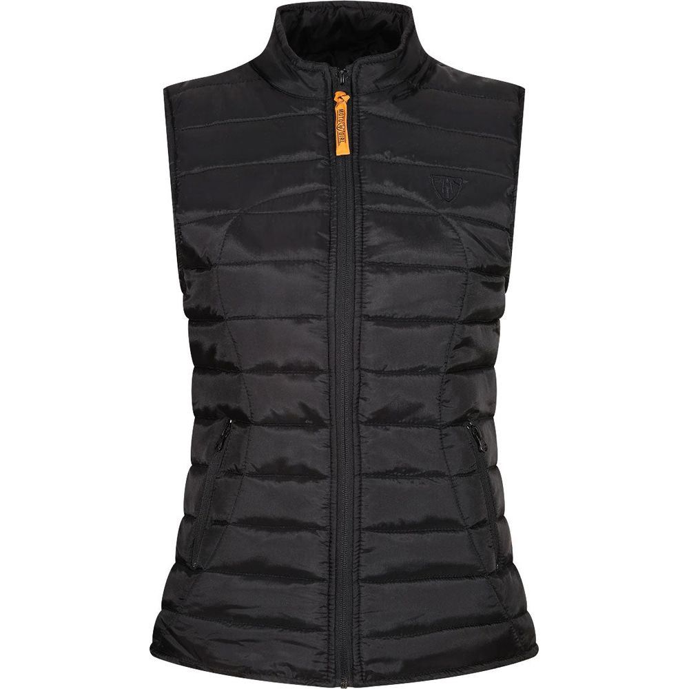 MotoGirl Black Joules Padded Gilet
