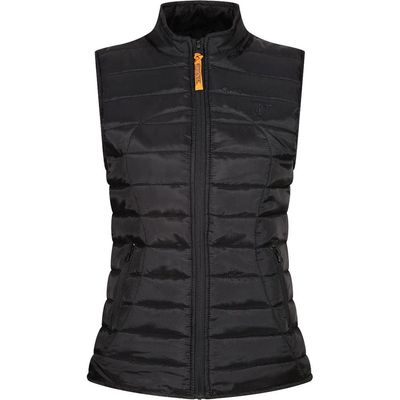 MotoGirl Black Joules Padded Gilet