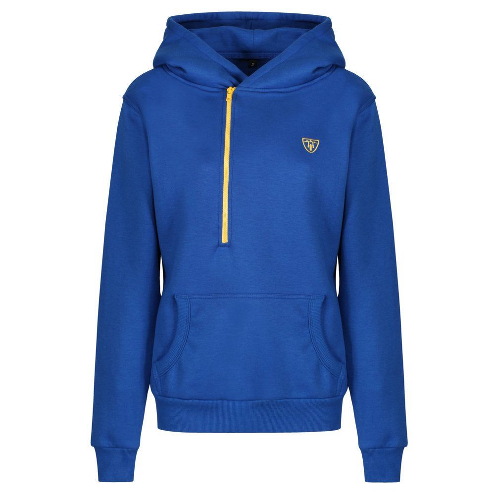 MotoGirl Helmet Hoodie Blue/Yellow