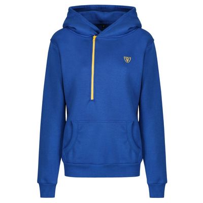 MotoGirl Helmet Hoodie Blue/Yellow